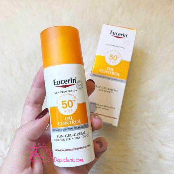 Eucerin Sun Cream Face Tinted Cc Cream SPF50 chống nắng cho da nhờn mụn nhạy cảm